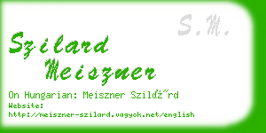 szilard meiszner business card